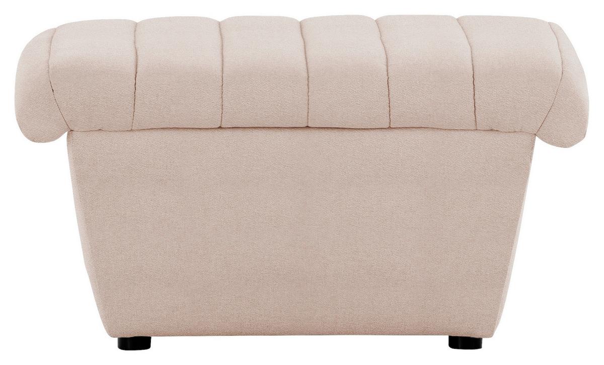 Hocker Looks Viii - Creme/Schwarz, Design, Textil (74/43/85cm) - LOOKS by W.Joop