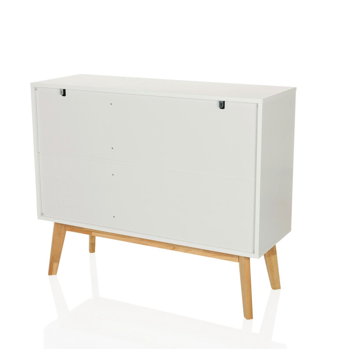 Sideboard Tarolo Weiß B: 97 - Hellbraun/Weiß, MODERN, Holzwerkstoff (97/34/80cm) - MID.YOU