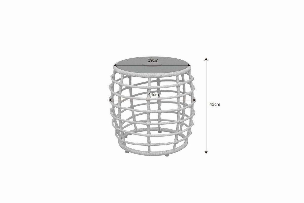 Balkonmöbel Set Sun Metall/ Kunststoff mit Kissen - Beige/Schwarz, MODERN, Glas/Kunststoff (56/72/66cm) - Beldano