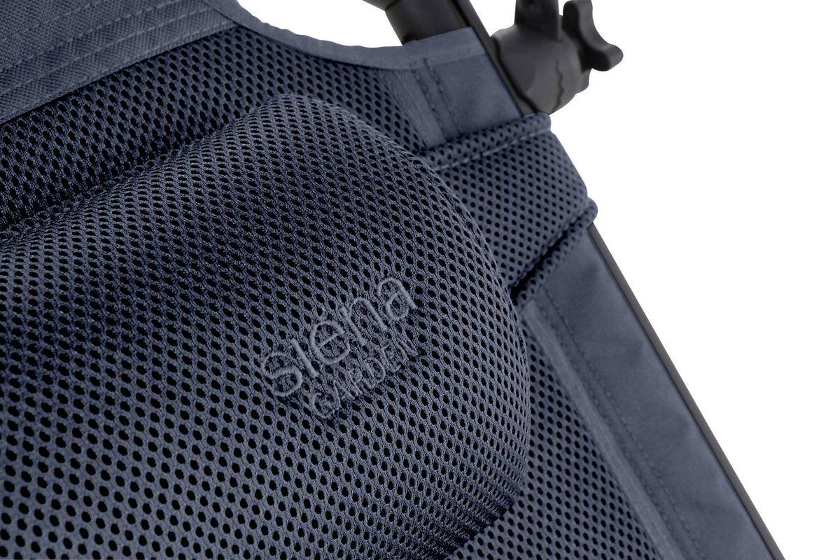 Campingliege Klappbar + Nackenkissen - Anthrazit/Dunkelblau, KONVENTIONELL, Textil/Metall (69/43/200cm) - Siena Garden