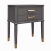 Beistelltisch Westerleigh Graphitfarben B: 60 Cm - Graphitfarben/Grau, Design, Holzwerkstoff (60/40/72cm) - MID.YOU