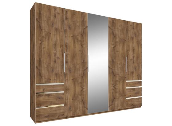 Drehtürenschrank mit Spiegel + Laden 250cm Level 36a, Eiche - Eichefarben, MODERN, Glas/Holzwerkstoff (250/216/58cm) Drehtürenschrank mit Spiegel + Laden 250cm Level 36a, Eiche - Eichefarben, MODERN, Glas/Holzwerkstoff (250/216/58cm)