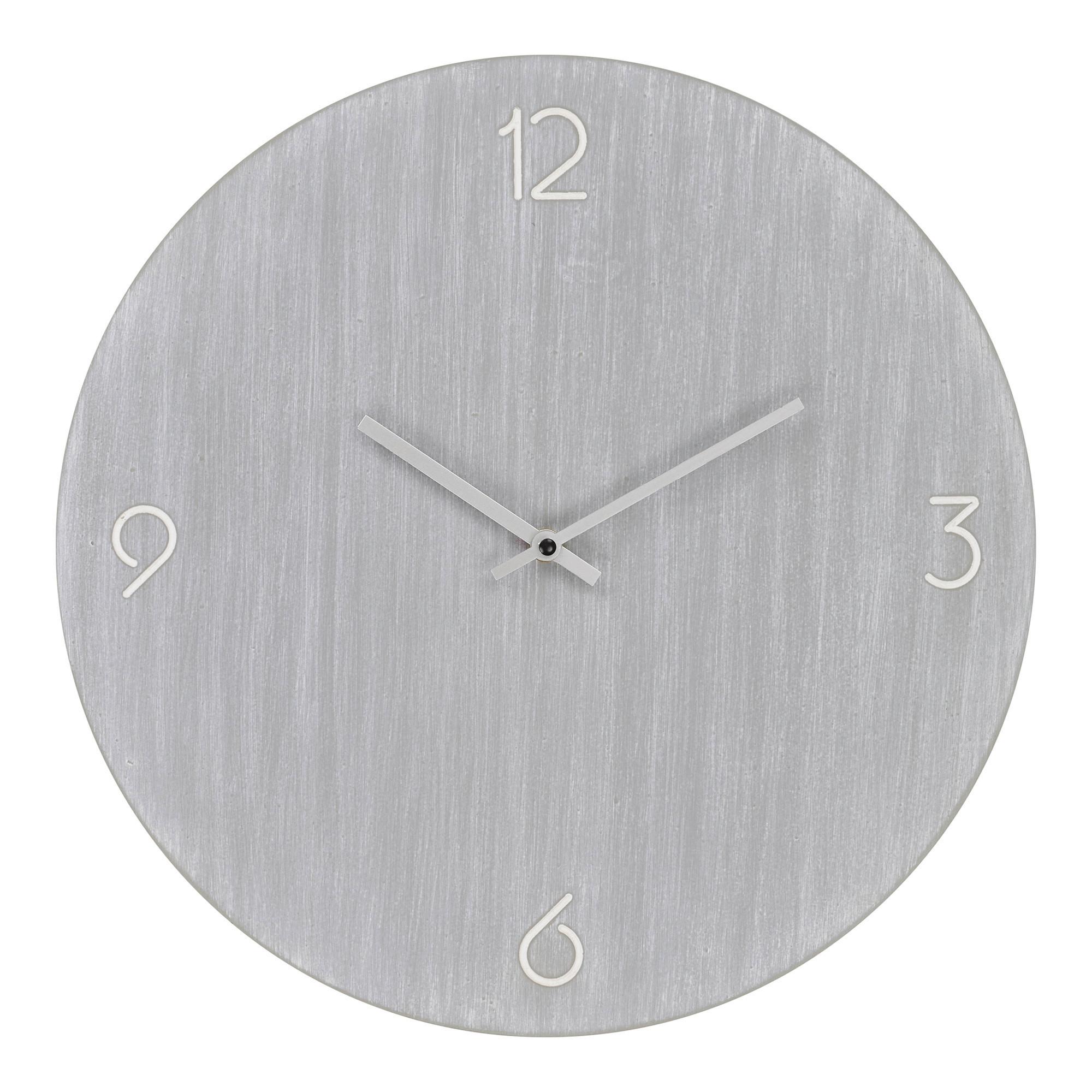 Wanduhr Ravenna Hellgrau B: 40 cm - Hellgrau, Design, Holzwerkstoff (40/40/4cm)