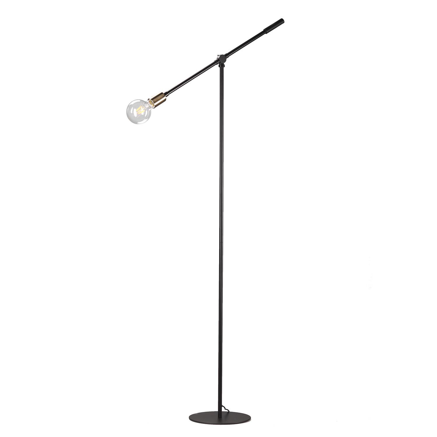 Stehleuchte 4879/Ptn - Goldfarben/Schwarz, Design, Metall (62/170cm)