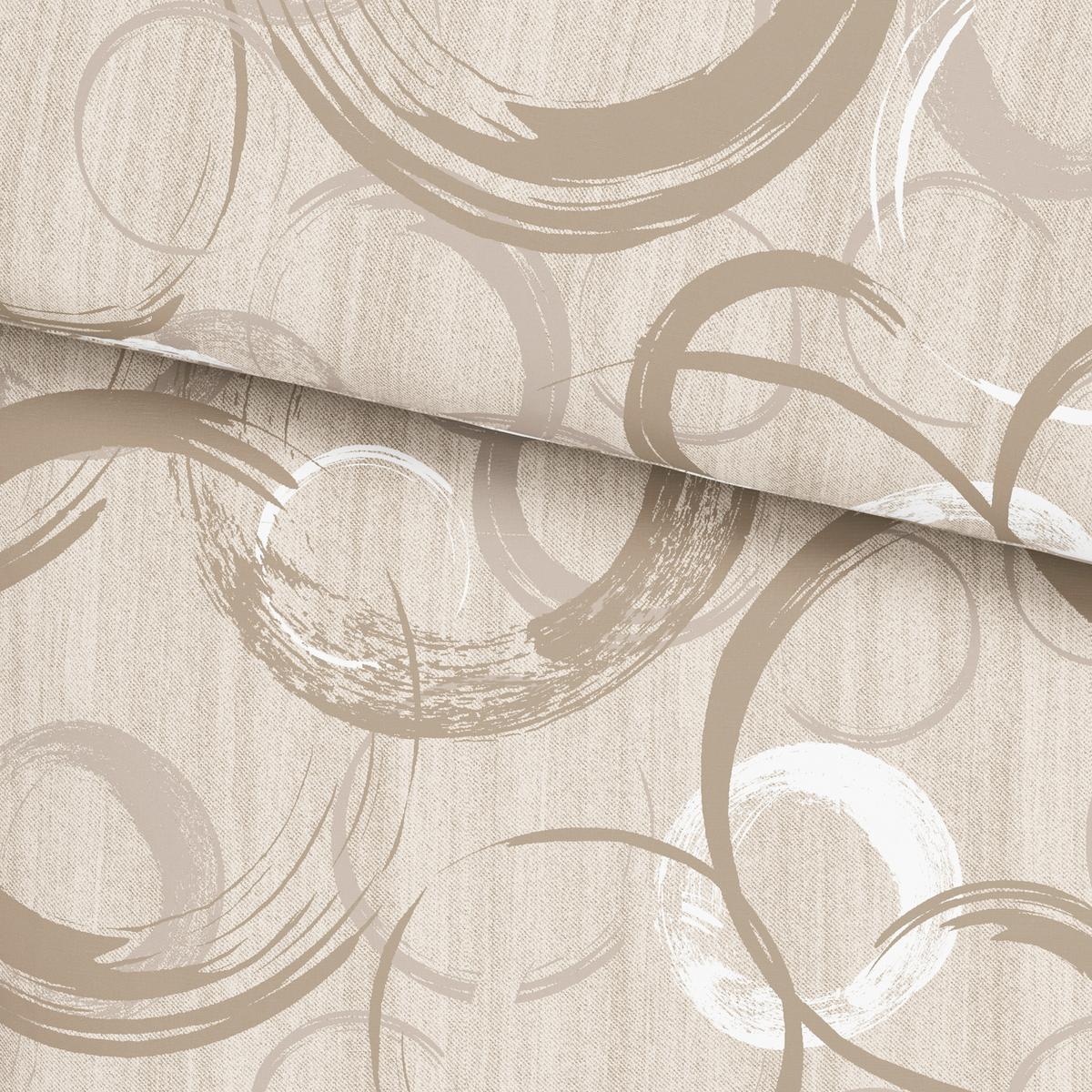 POVLEČENÍ NEW CIRCLES - béžová, textil (140/200cm) - Modern Living