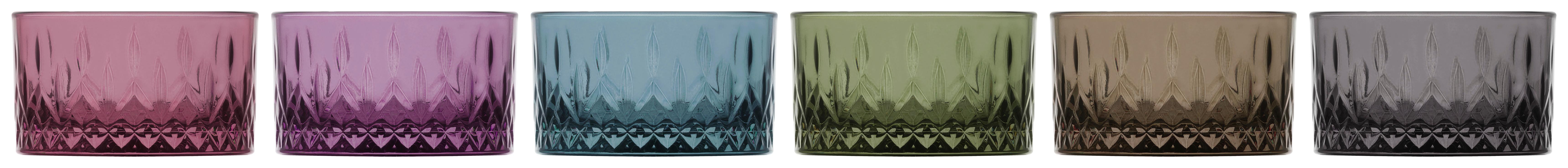 Snackschale Arnold - Blau/Lila, Basics, Glas (9.6/5.5cm) - James Wood