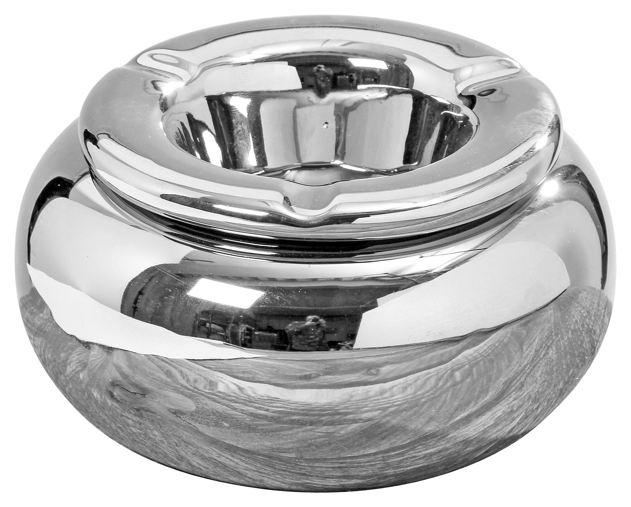 Hamutál Ø 14cm - Ezüst, modern, Kerámia (14/8cm)