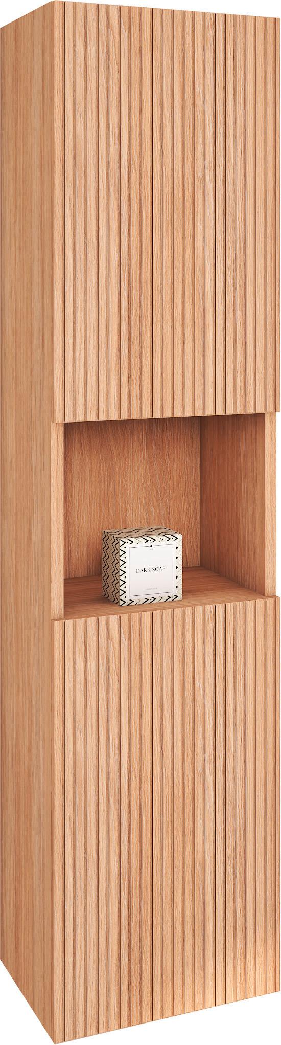 Seitenschrank Andora Eichenfarben B: 33 cm - Eichefarben, MODERN, Holzwerkstoff (33/130/33cm) - Stylife