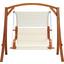Hojdačka Wave - hnědá/béžová, Moderní, kov/dřevo (195/204/128cm) - Mömax modern living