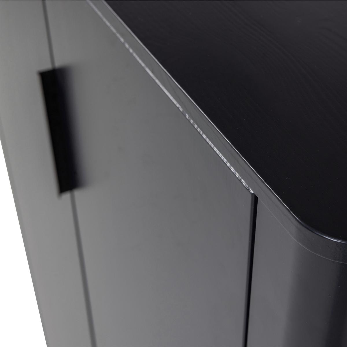 Schuhschrank Gunnar Schwarz B: 85 Cm - Schwarz, Design, Holz (85/135/39cm) - Livetastic