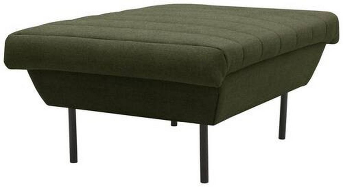 Hocker Looks Ix - Schwarz/Grün, Design, Textil (70/45/70cm) - LOOKS by W.Joop