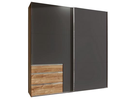 Schwebetürenschrank mit Schubladen 250cm Level 36a - Eichefarben/Graphitfarben, MODERN, Holzwerkstoff (250/216/65cm) Schwebetürenschrank mit Schubladen 250cm Level 36a - Eichefarben/Graphitfarben, MODERN, Holzwerkstoff (250/216/65cm)