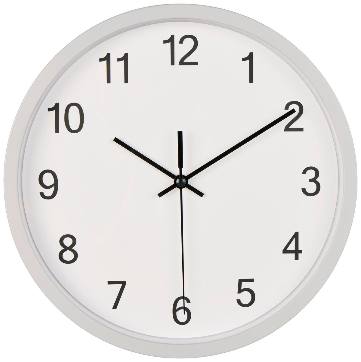 Wanduhr Bounty - Schwarz/Weiß, Design, Glas/Kunststoff (25/4,2cm) - Luca Bessoni