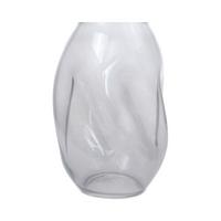 Vase Sidney Zylindrisch Glas Grau H: 25 Cm - Grau, Design, Glas (15/25/15cm) - Kayoom