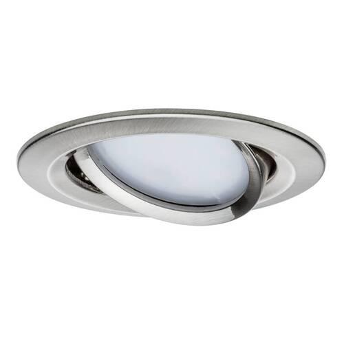 LED-Deckenleuchte Ø 8,4 cm 1-Flammig, Rund - Alufarben, Basics, Metall (8,4cm) - Paulmann