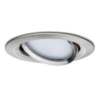 LED-Deckenleuchte Ø 8,4 cm 1-Flammig, Rund - Alufarben, Basics, Metall (8,4cm) - Paulmann