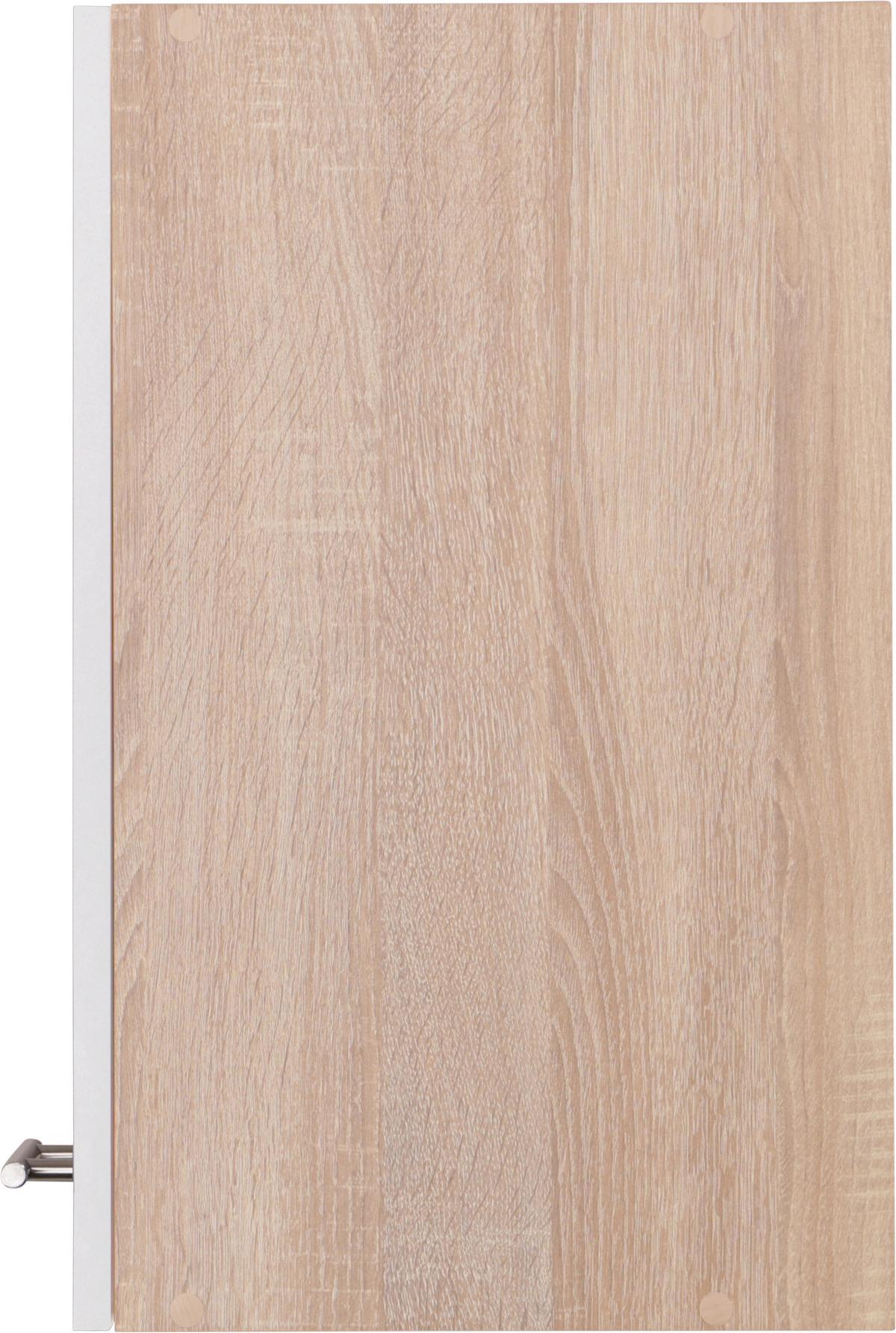 Küchenoberschrank Merle Weiß, Eiche Dekor B:50cm - Eichefarben/Weiß, Basics, Holzwerkstoff (50/56,1/34,6cm) - Respekta