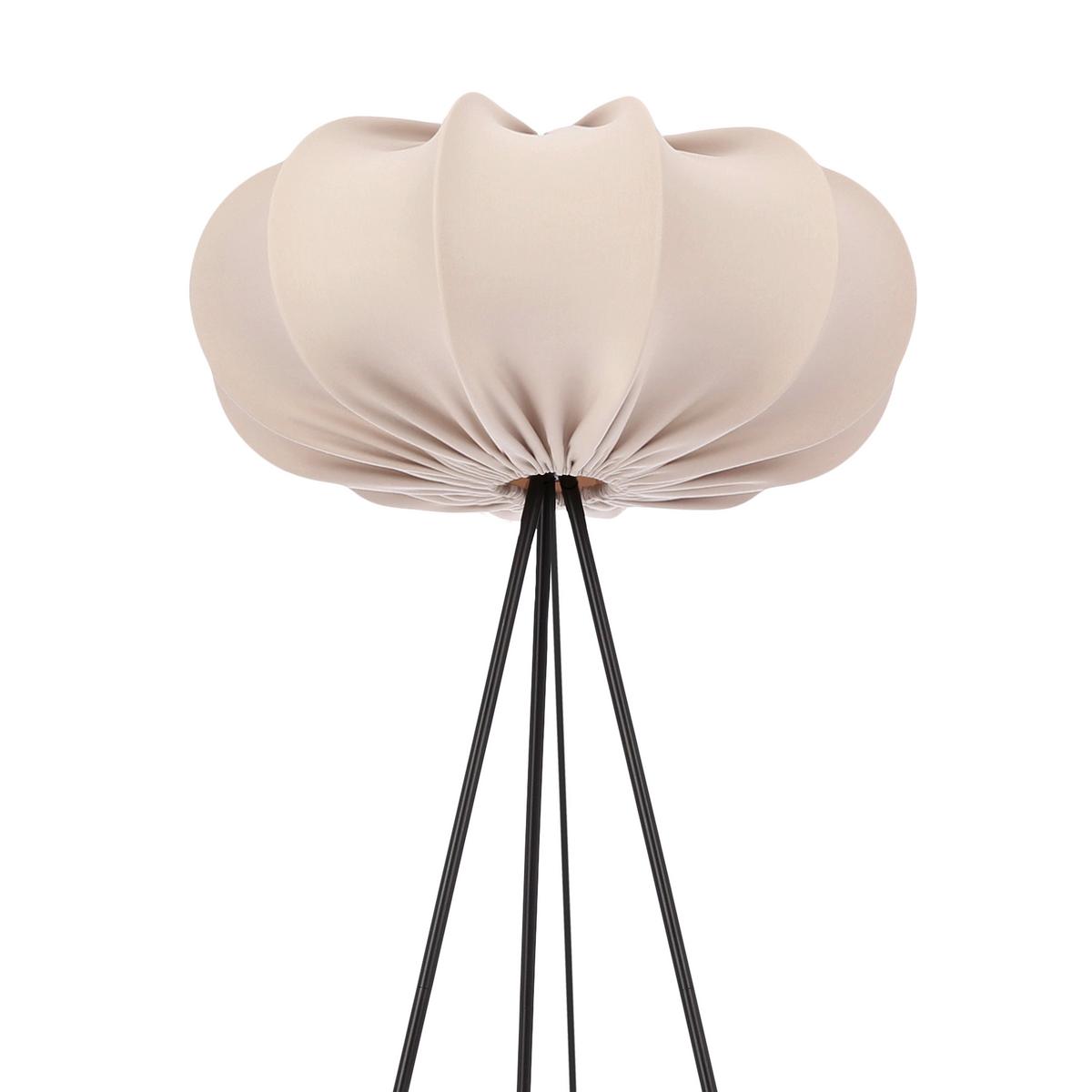 Stehleuchte 51-42040 Caffe - Hellbraun/Schwarz, KONVENTIONELL, Kunststoff/Metall (52/52/147cm)