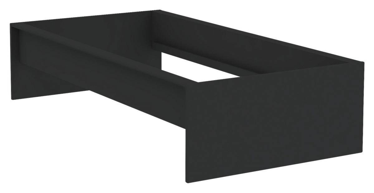 Unit Elements Bettrahmen 90x200 cm Anthrazit - Anthrazit, KONVENTIONELL, Holzwerkstoff (90/200cm) - Ondega