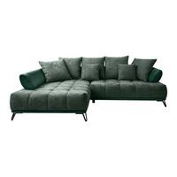 LARGO, ľavá, tmavozelená, potreba šírky dverí 90 cm - čierna/tmavozelená, Modern, kov/textil (184/262cm)