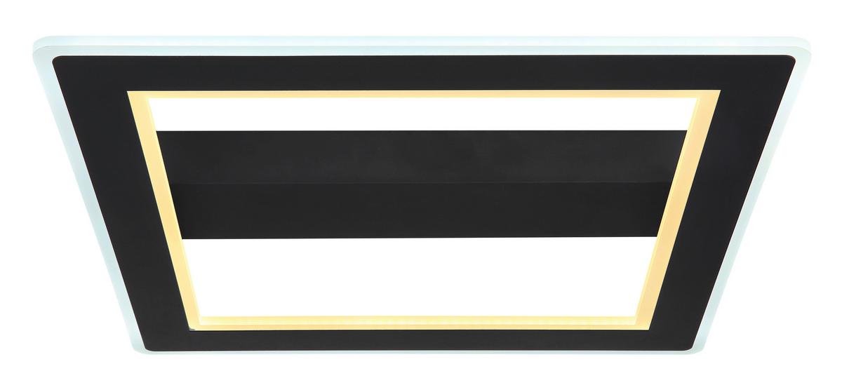 LED-Deckenleuchte 67269-30 - Opal/Schwarz, Design, Kunststoff/Metall (45/45/5cm) - Globo