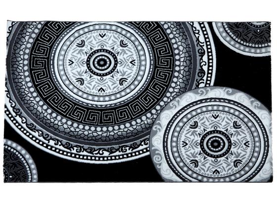 Webteppich Joffrey 160x230 cm - Schwarz/Weiß, KONVENTIONELL, Textil (160/230cm) - Ombra Webteppich Joffrey 160x230 cm - Schwarz/Weiß, KONVENTIONELL, Textil (160/230cm) - Ombra