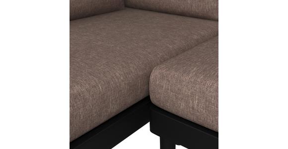 Loungegarnitur Korsika - Anthrazit/Grau, MODERN, Holz/Textil - Beldano