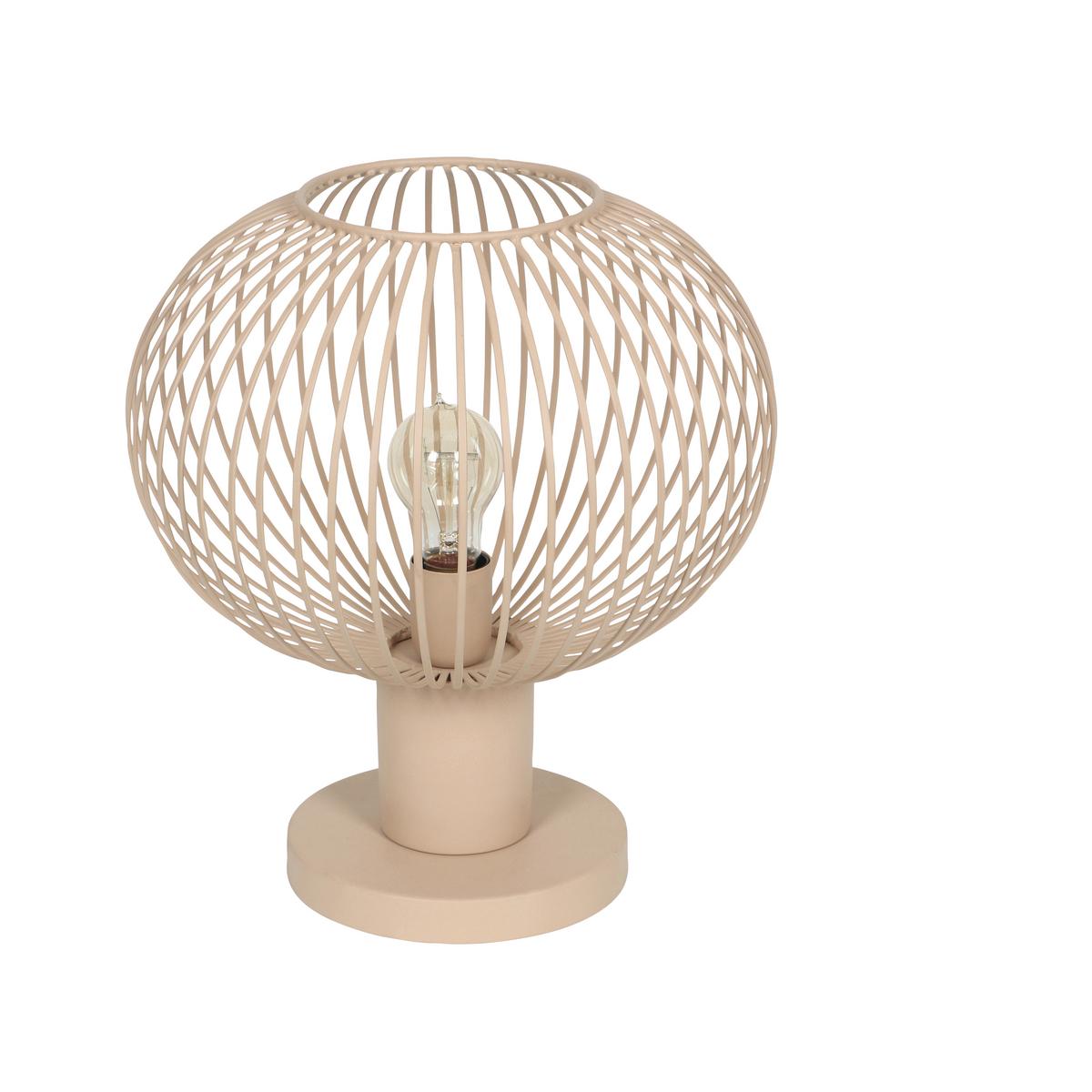 Tischleuchte 565790166 Gila - Sandfarben, Design, Metall (33/37cm) - Trio Leuchten