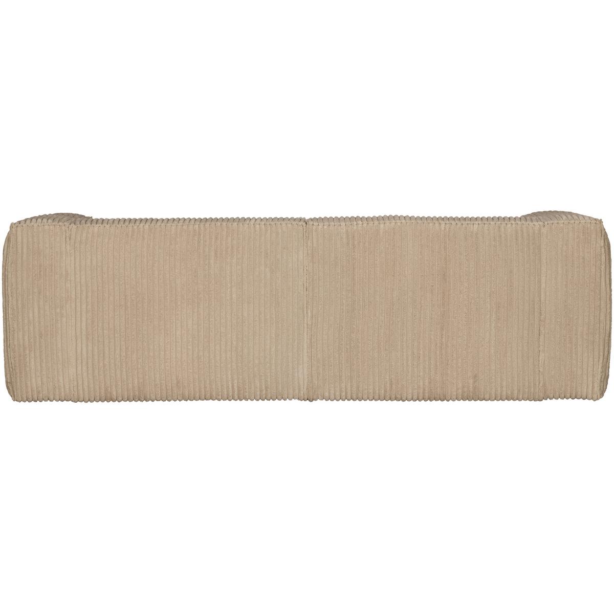 3,5-sitzer Bean Sandfarben B: 242cm - Sandfarben, Design, Textil (242/73/96cm) - Livetastic