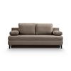 Schlafsofa Sorto Beigebraun B: 200cm - Beigebraun/Schwarz, Basics, Holz/Textil (200/91/100cm) - MID.YOU