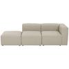 Ottomane Lena Creme mit Echtem Rücken - Creme, Design, Textil (250/73/100cm) - Max Winzer