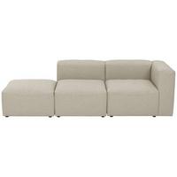 Ottomane Lena Creme mit Echtem Rücken - Creme, Design, Textil (250/73/100cm) - Max Winzer