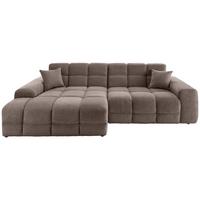Ecksofa Bosco, Taupe S: 152x301 cm - Taupe/Schwarz, MODERN, Textil (152/301cm) - Livetastic