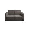 Schlafsofa Mia Braun, Grau, B:159 cm - Chromfarben/Braun, Basics, Textil (159/88/87cm) - Livetastic