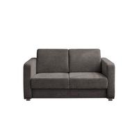 Schlafsofa Mia Braun, Grau, B:159 cm - Chromfarben/Braun, Basics, Textil (159/88/87cm) - Livetastic