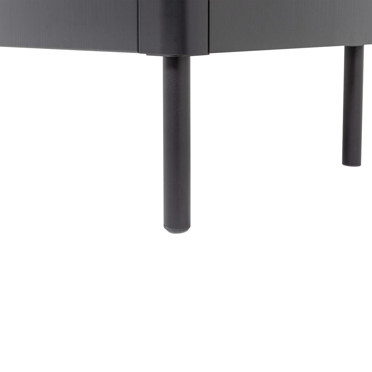 Sideboard Gunnar Schwarz B: 201 Cm - Schwarz, Design, Holz (201/85/44cm) - Livetastic