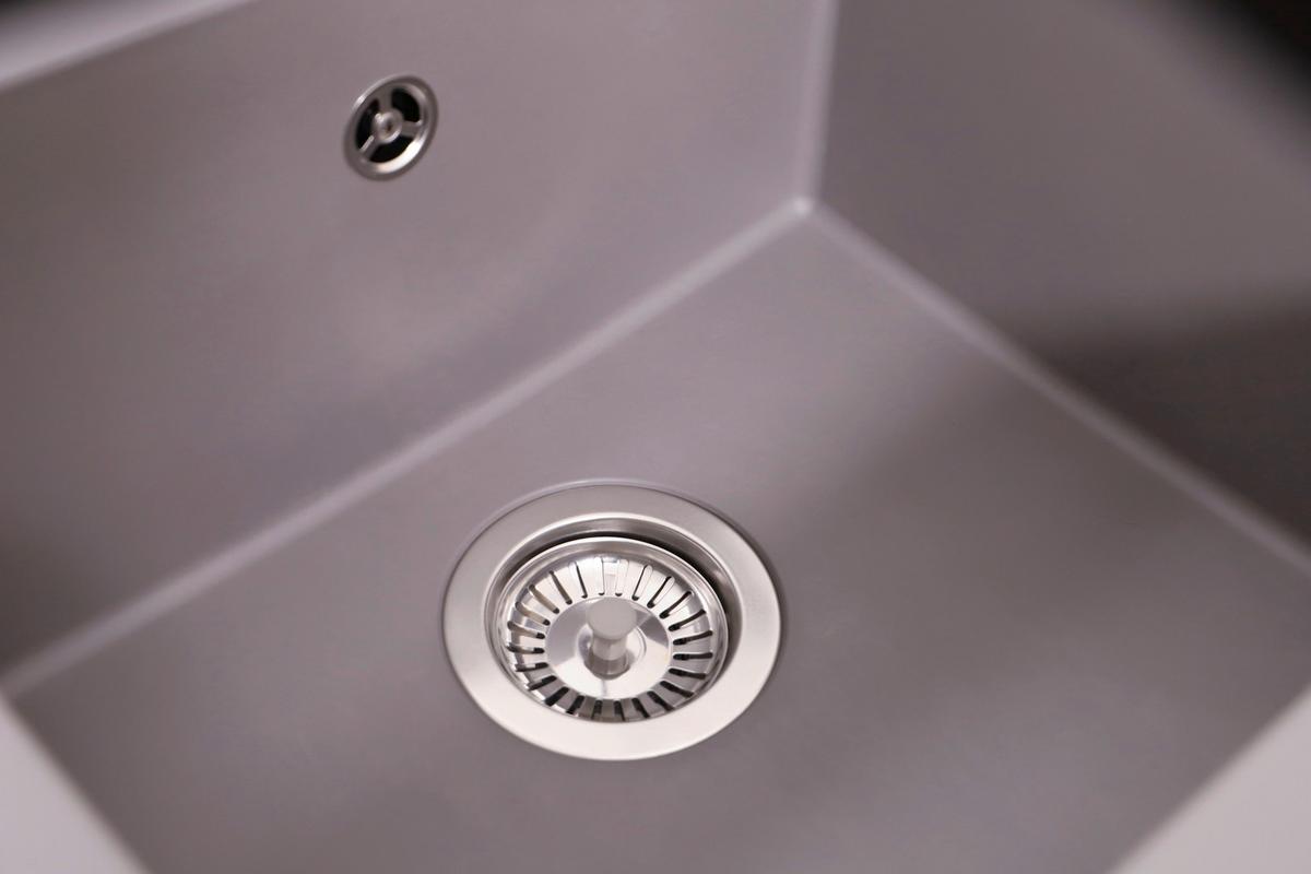 Spüle Cleveland Grau 86x21,4 Cm - Grau, Basics, Glas/Kunststoff (86/21,4/50cm) - Respekta