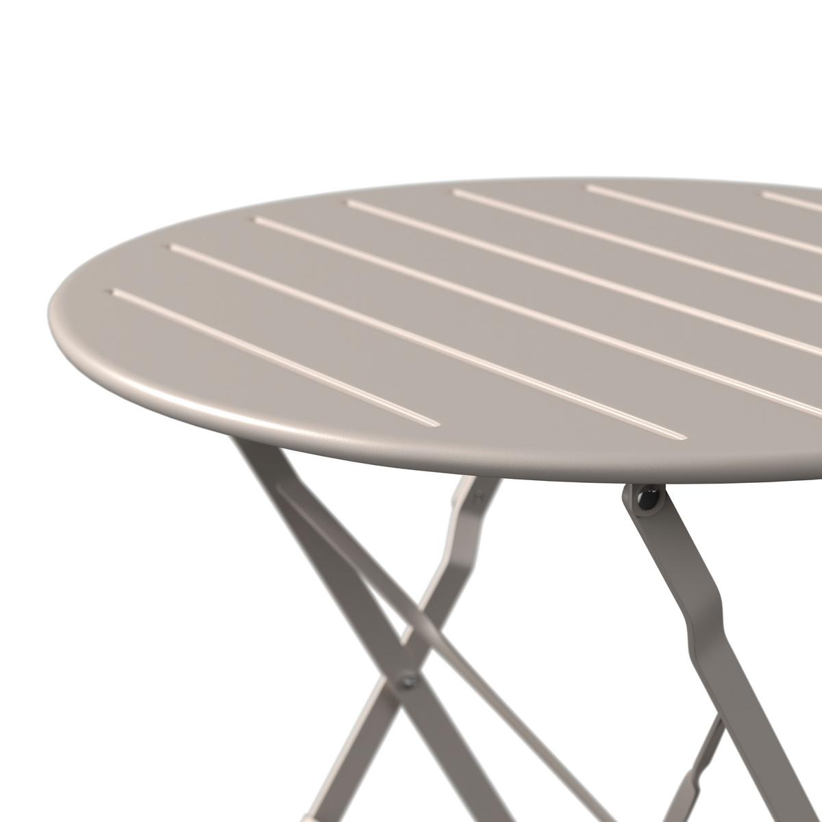 Balkonset Paris *ph* - Beige/Weiß, MODERN, Metall - Beldano