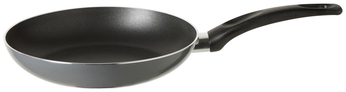 Panvica Basic, Ø: 24cm - čierna/sivá, Konventionell, kov/plast (24/4,5cm) - Mömax