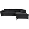 Ecksofa Lapis Schwarz S: 255/217 Cm - Schwarz, KONVENTIONELL, Textil (255/217cm) - MID.YOU