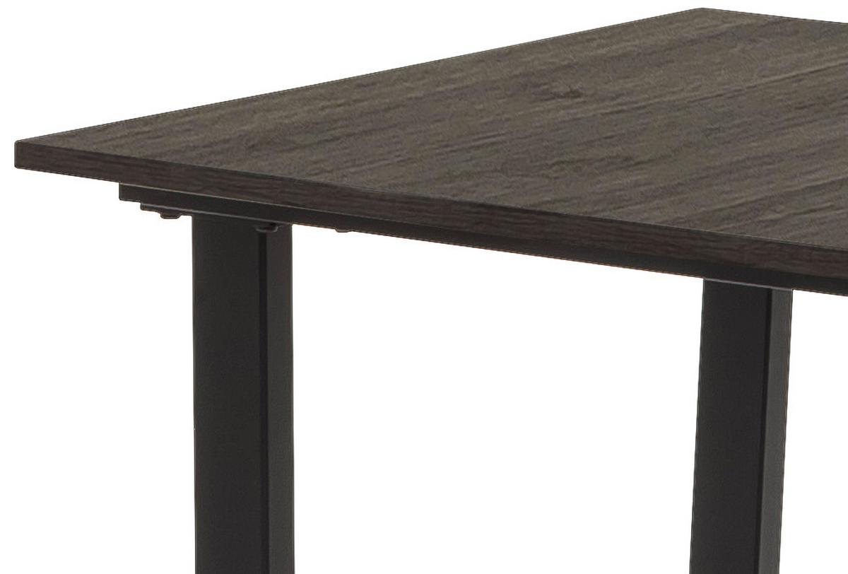 Esstisch La Serena 120x70 Cm Nachteiche Dekor/schwarz - Eichefarben/Schwarz, MODERN, Holzwerkstoff/Metall (120/95/70cm) - MID.YOU