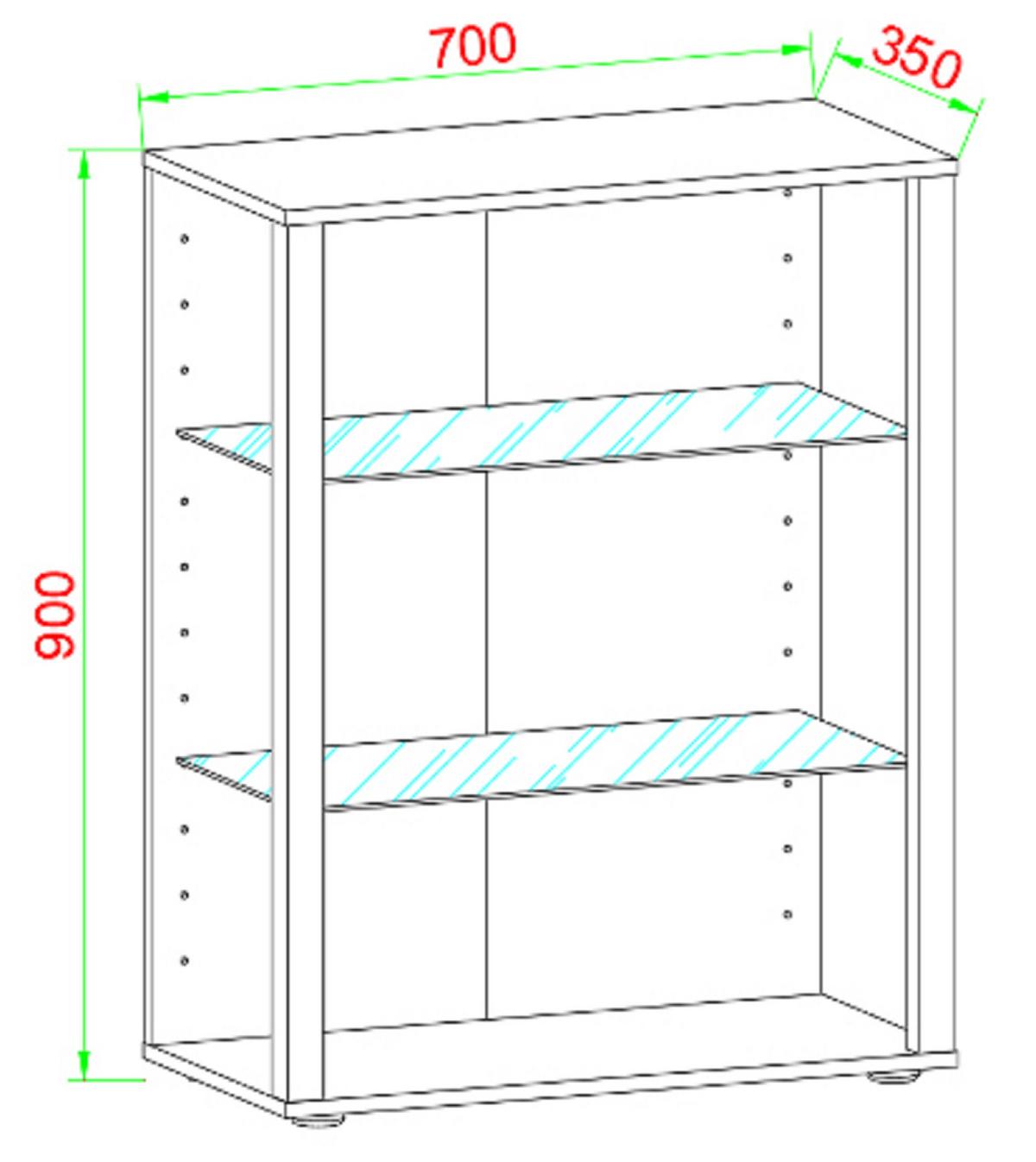 Hängevitrine Glasol Weiß B: 70 cm - Weiß, Design, Glas/Holzwerkstoff (70/90/35cm) - MID.YOU