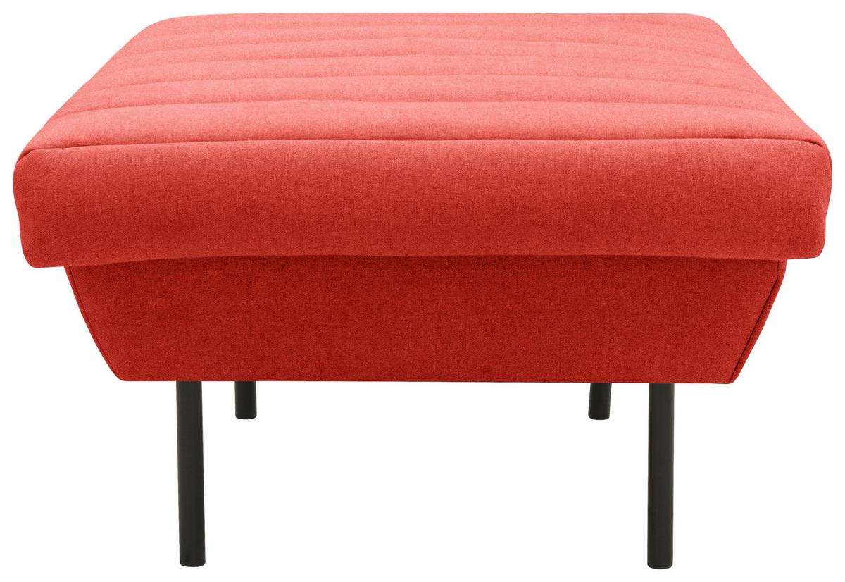 Hocker Looks Ix - Schwarz/Orange, Design, Textil (70/45/70cm) - LOOKS by W.Joop