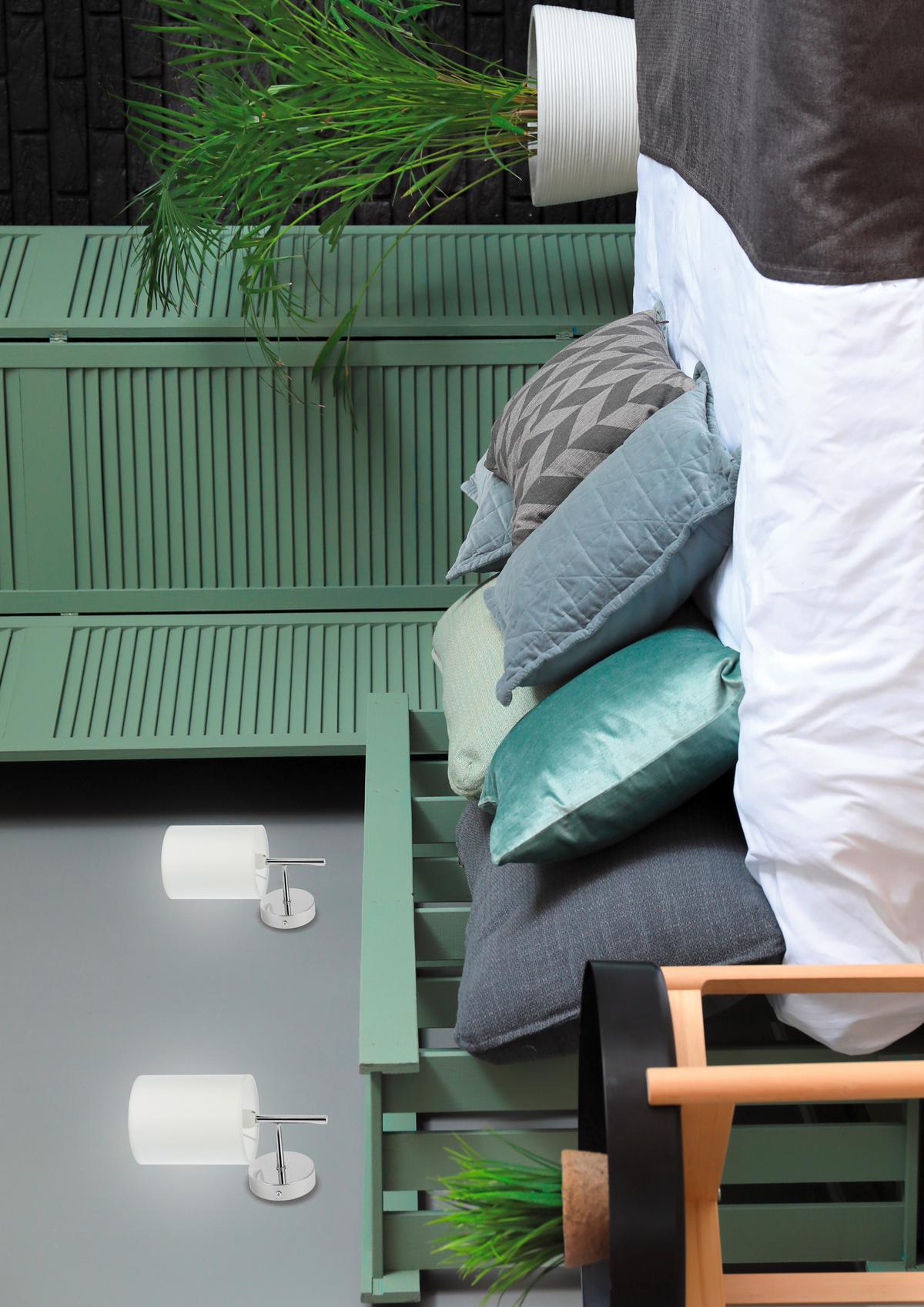 Wandleuchte 21-45249 - Chromfarben, Basics, Metall (15/12/24cm)