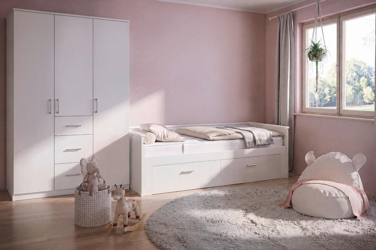 Postel s výs. lůžkem HONEY NEW dekor kašmír lakovaný - kašmírová, Romantický / Rustikální, dřevo/kompozitní dřevo (90-180/200cm) - Mömax