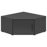 Nástavec na skříň MULTISTAURAUM  š: 101 cm - černá/barvy grafitu, Moderní, kompozitní dřevo/plast (71,5/71,5cm)