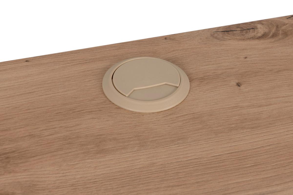 Eckschreibtisch Denver Anthr./ Eiche Artisan D. L: 139cm - Anthrazit/Eiche Artisan, MODERN, Holzwerkstoff (139/139/75cm) - MID.YOU