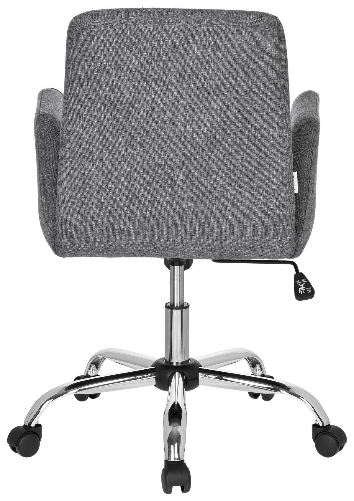 Drehstuhl Flow Grau - Chromfarben/Grau, MODERN, Kunststoff/Textil (54/95/44cm) - MID.YOU