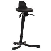 Stehhilfe Top Work 34 Pu - Schwarz, Basics, Kunststoff/Metall (56/75-92/47cm) - MID.YOU