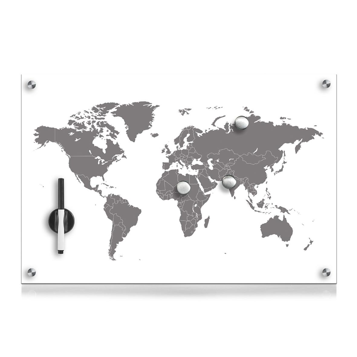 Memoboard Multicolor Transparent - Transparent/Multicolor, Basics, Glas (60/40/1,9cm) - Zeller Present